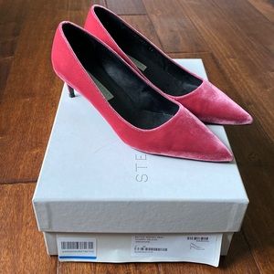 Stella McCartney pink velvet kitten pumps Size 38